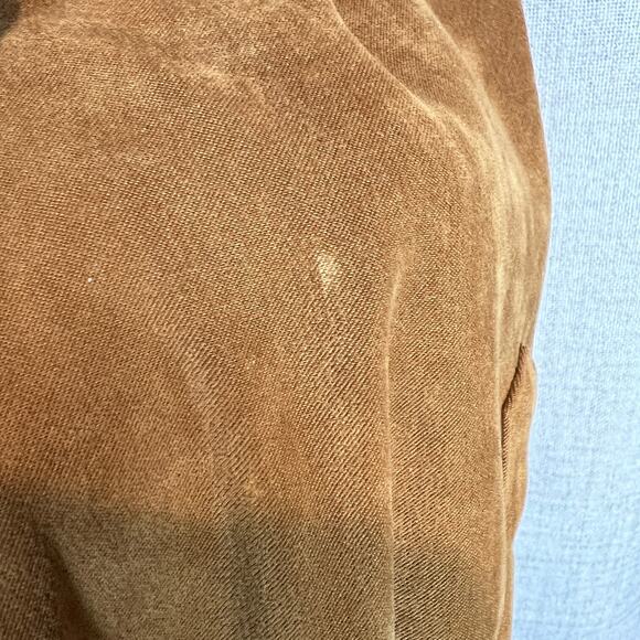 Rafaella Faux Suede Button Down Jacket Women's 16 Belted Tan Moleskin - Picture 5 of 10